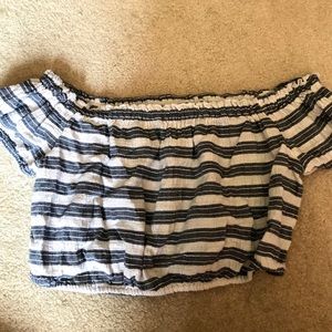 Arie off the shoulder crop top